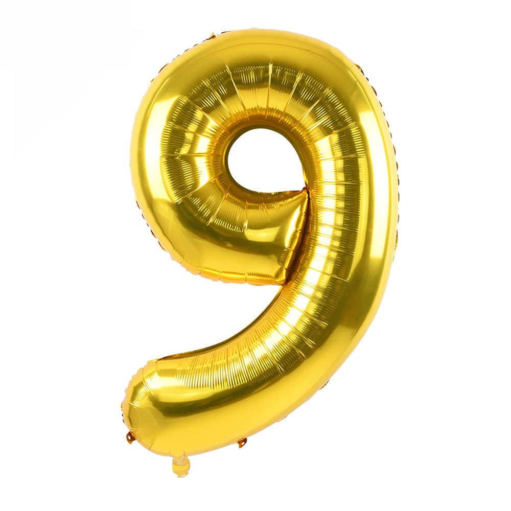 TONIFUL 40-inch gold zero numeral balloon for milestone photos and events