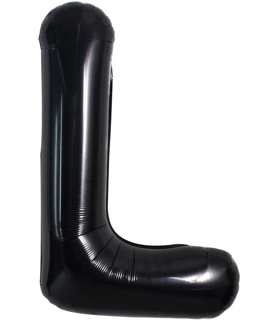 TONIFUL 40-inch black L letter balloon for bold party decor.