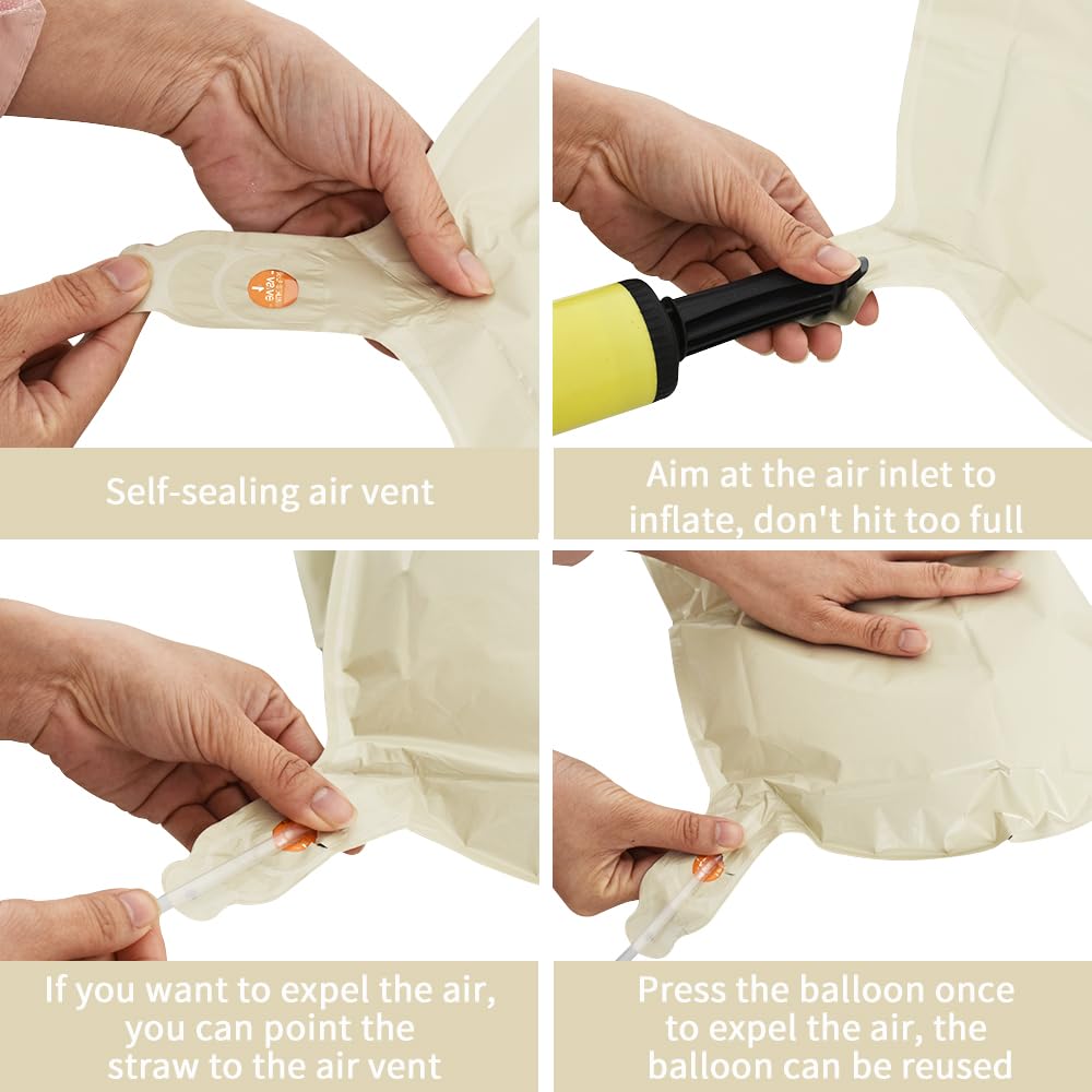 TONIFUL K balloon with straw included for quick inflation.