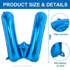 TONIFUL blue foil balloon serves as a striking photo prop for memorable party moments