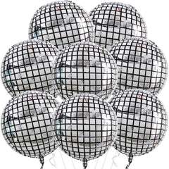 TONIFUL disco balloon 22inch silver for festive party decor