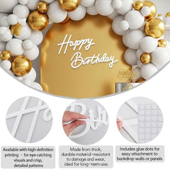 TONIFUL dot glue included lets you attach the letters quickly