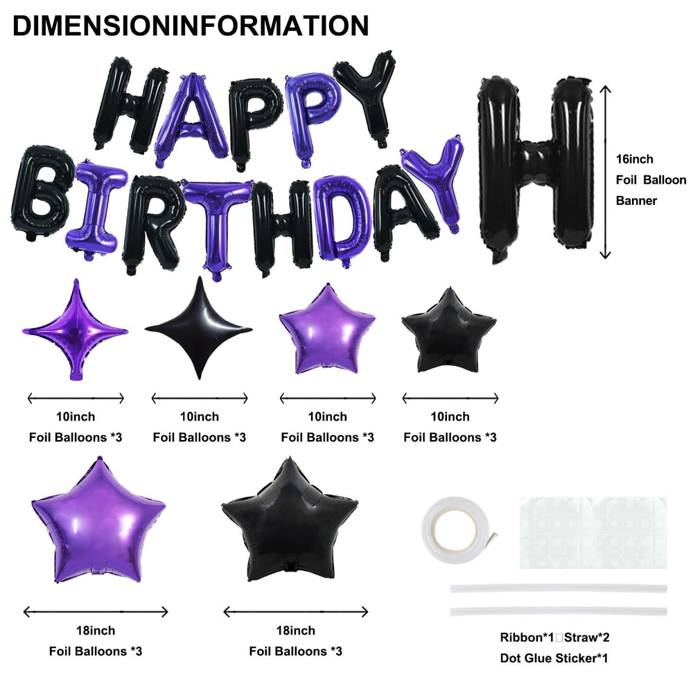 TONIFUL foil star balloons 18pcs to brighten any party setting