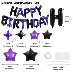 TONIFUL foil star balloons 18pcs to brighten any party setting
