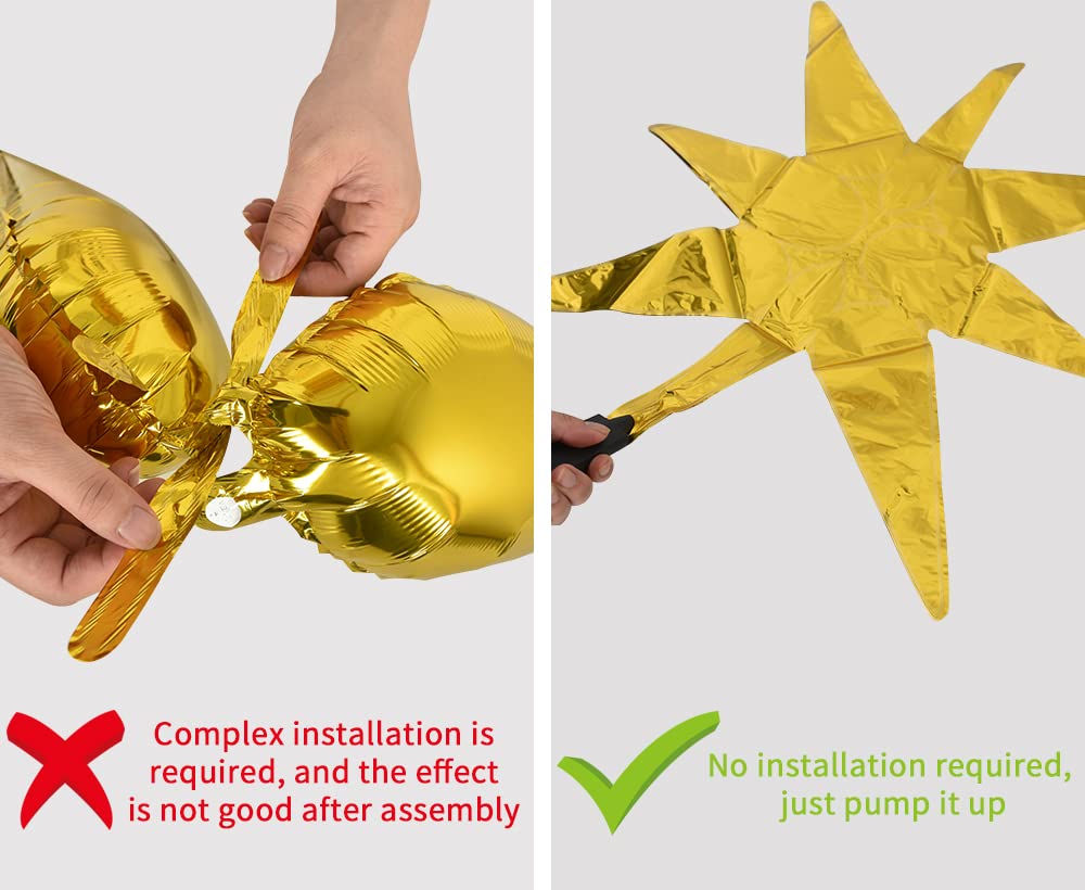 Toniful gold foil balloons for versatile decor in birthdays and weddings.