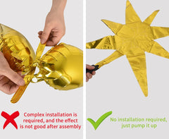 Toniful gold foil balloons for versatile decor in birthdays and weddings.