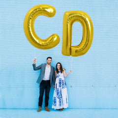 TONIFUL Gold Letter D balloon suits weddings and birthdays as standout decor.