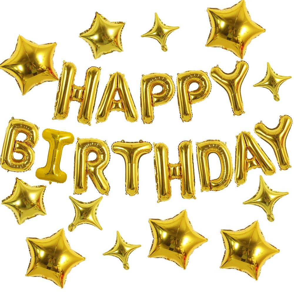 TONIFUL Happy Birthday banner 16 inch letters for a vibrant celebration.