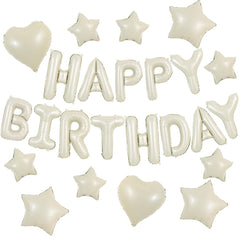 TONIFUL 16-inch Happy Birthday banner balloons create a bold backdrop for celebrations