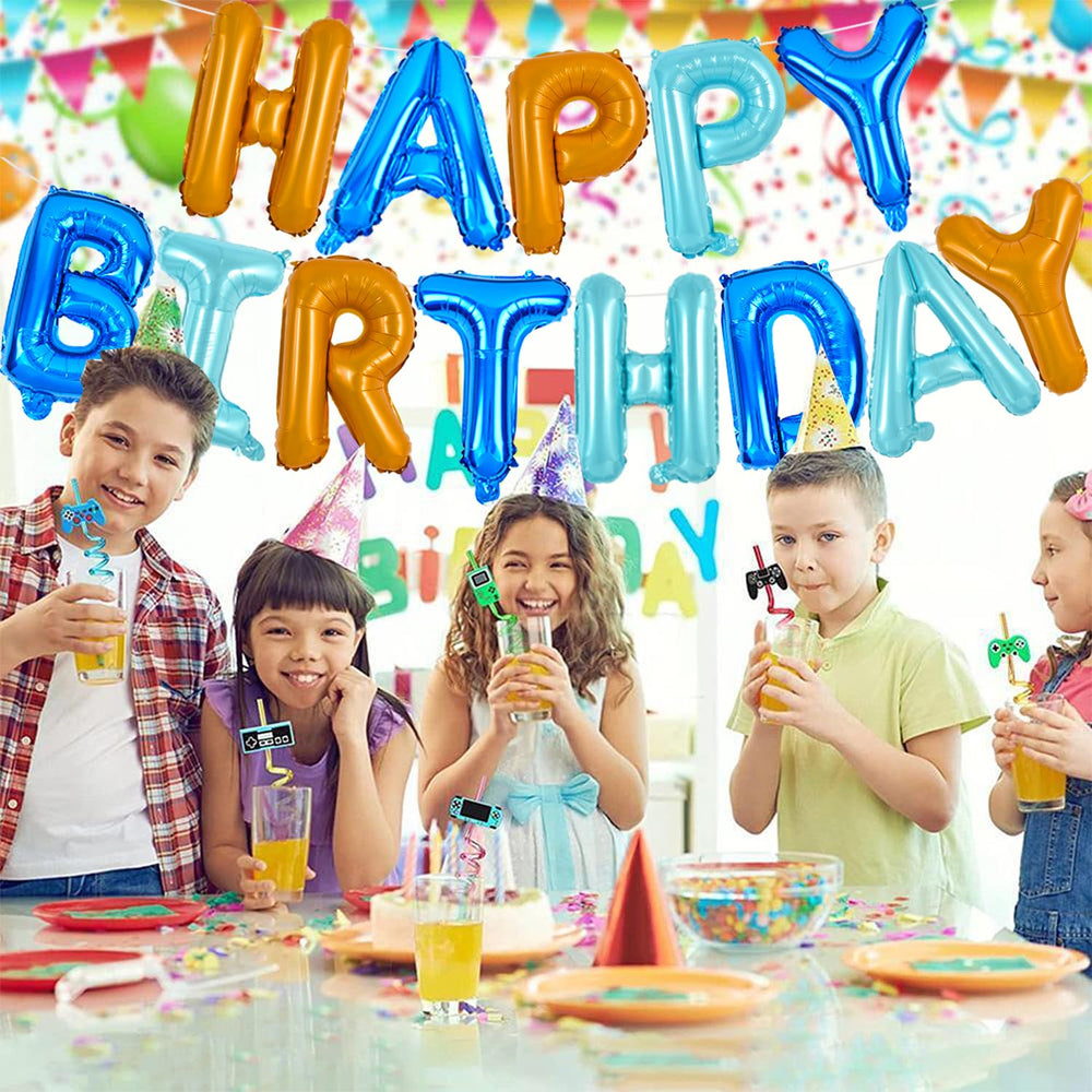 TONIFUL reusable foil banner designed for future birthdays and events