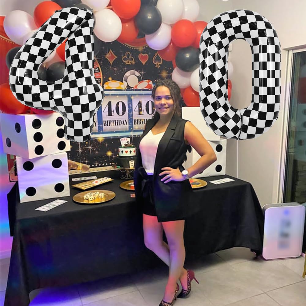 TONIFUL large 40-inch number balloon doubles as a dramatic race display.
