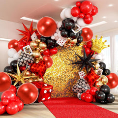 TONIFUL self-sealing red 4D foil balloon enables quick, mess-free inflation