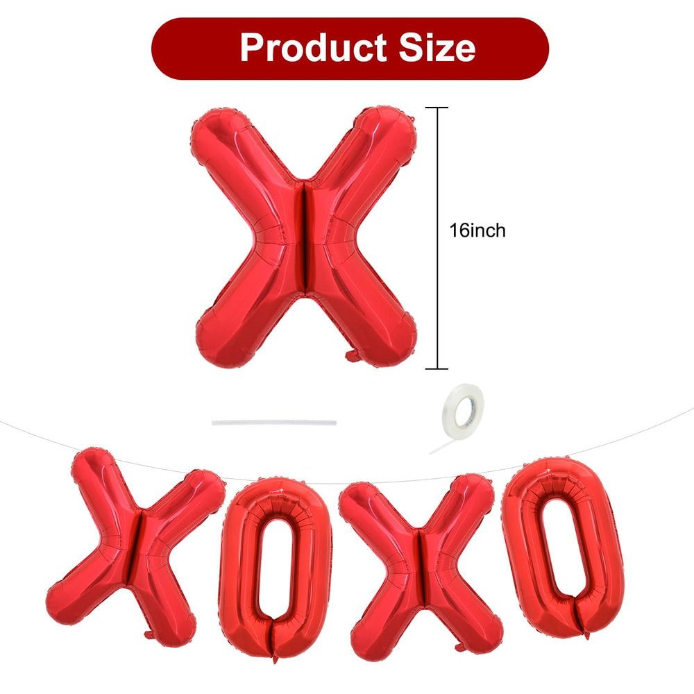 TONIFUL 16-inch O foil balloon creates a romantic letter circle.