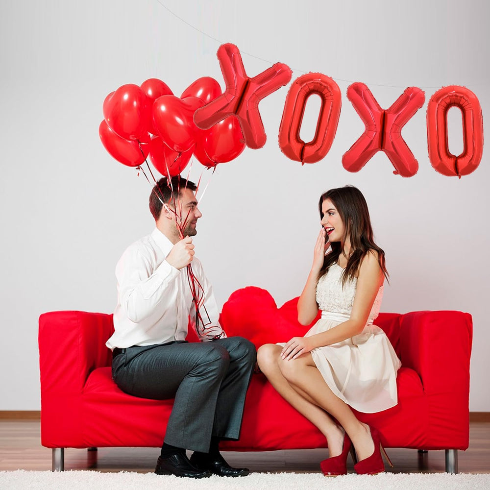TONIFUL red foil letters create festive vibes for weddings.