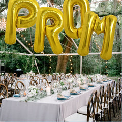 TONIFUL gold letter R balloon decor ideas for wedding