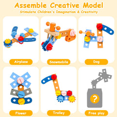 TONZE hammer and tools unit supports fine motor skills during activities.