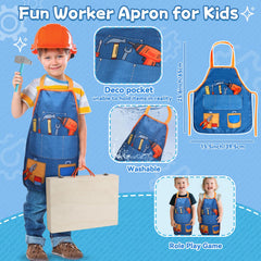TONZE Kids Tool Set screwdriver supports fastening practice and coordination.