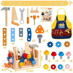 TONZE portable tool bench doubles as a compact activity station.