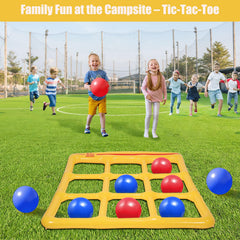 Toobimen giant tic tac toe balls in blue and red for quick target play
