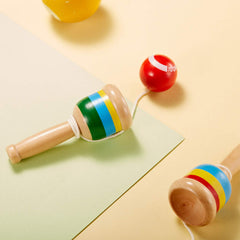 TOODOO wooden cup with a 3 cm inside diameter aids precise catches.
