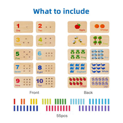 TOOKYLAND Counting pegs help develop early numeracy and fine motor skills.