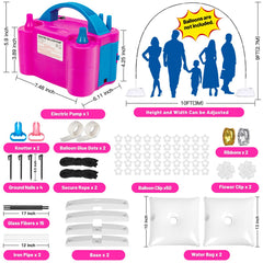 Toosci balloon arch stand base with water bag for stable support.