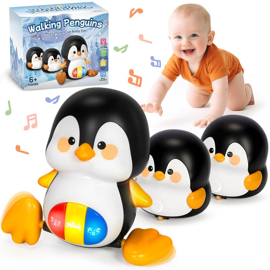 TooyBing baby penguin mom large invites curiosity and crawling during interactive play.