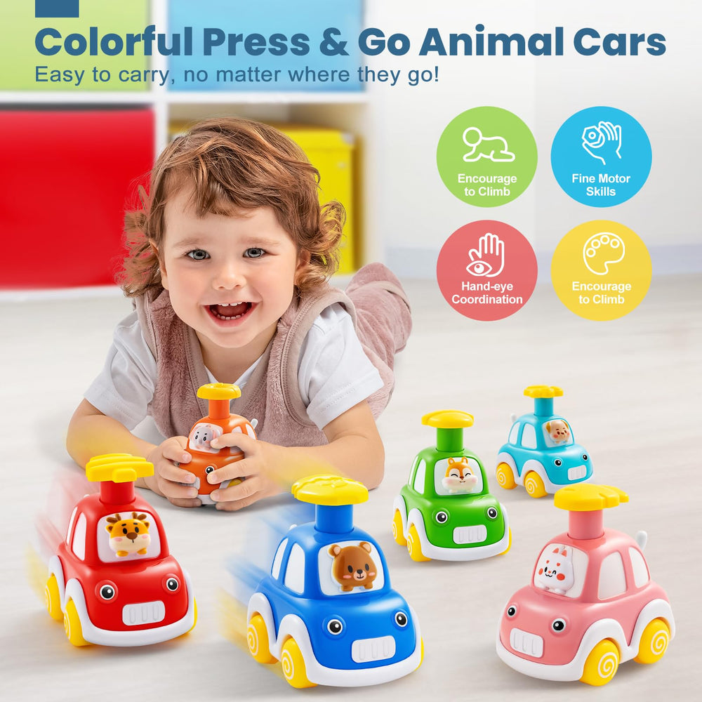 TooyBing bear driver car emphasizes sturdy grip and safe push action