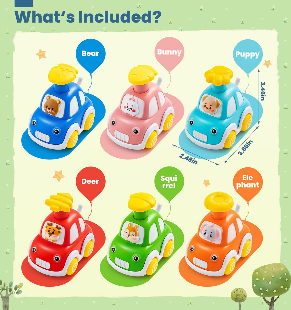 TooyBing squirrel driver car featuring bright colors and engaging buttons