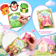 TooyBing six-scene valentines cards forest image invites sharing and imaginative play.