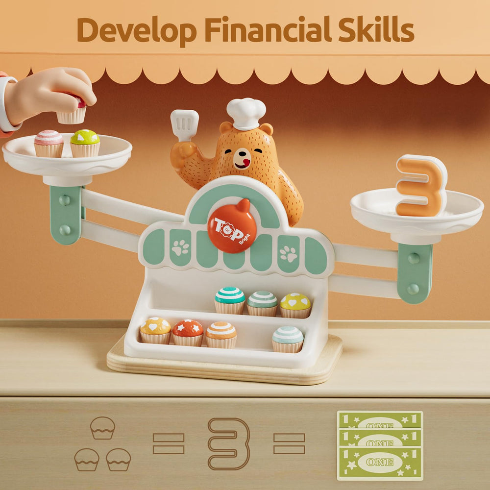 Top Bright Balance Math Game comes with an instruction sheet for easy setup.