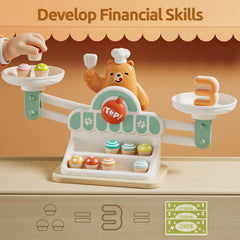 Top Bright Balance Math Game comes with an instruction sheet for easy setup.