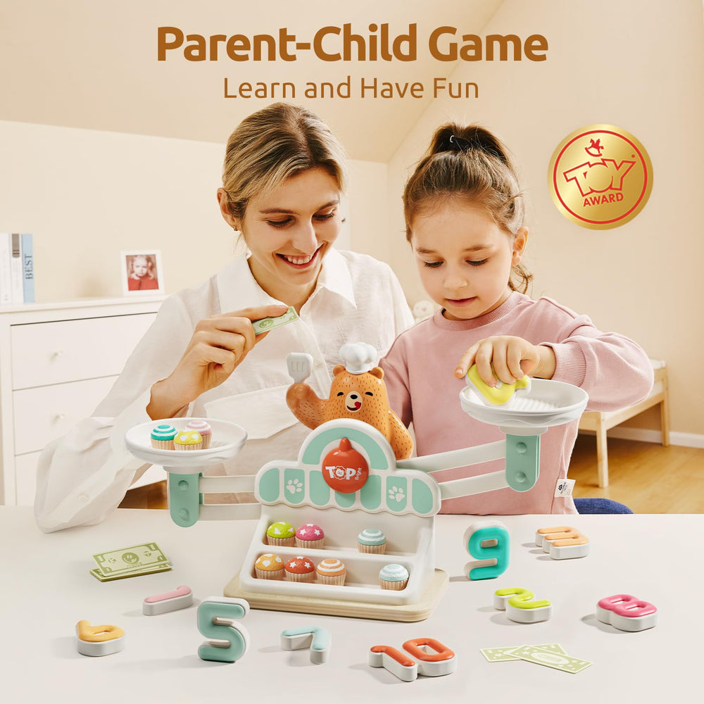 Top Bright Balance Math Game uses number blocks to reinforce addition through play.