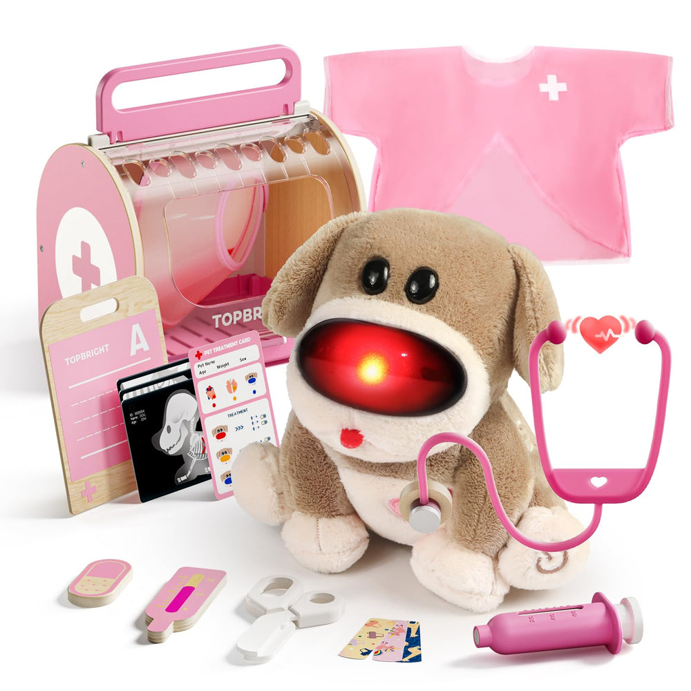 Top Bright Doctor Kit puppy with lights and sounds for imaginative diagnosis play