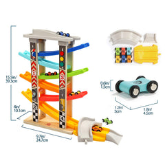 TOP BRIGHT versatile racing set supports indoor and outdoor imaginative play