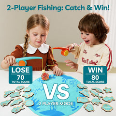 TOP BRIGHT magnetic poles encourage hand-eye coordination in pretend fishing sessions.