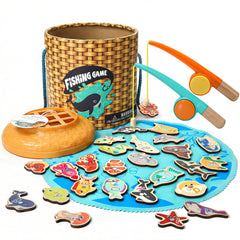 TOP BRIGHT Montessori Fishing Game poles for toddlers promote safe, coordinated play for toddlers.