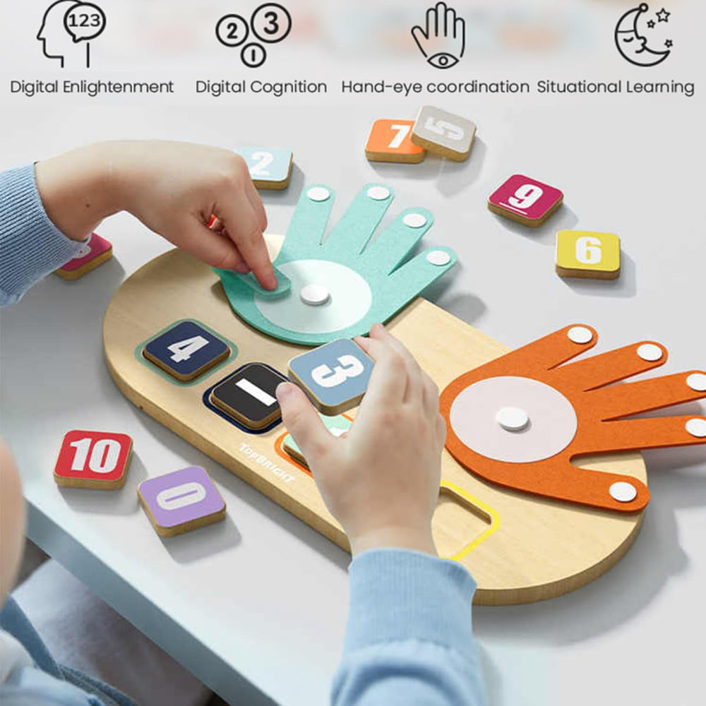 TOP BRIGHT Storage Box Included demonstrates organized set and mess-free learning sessions.