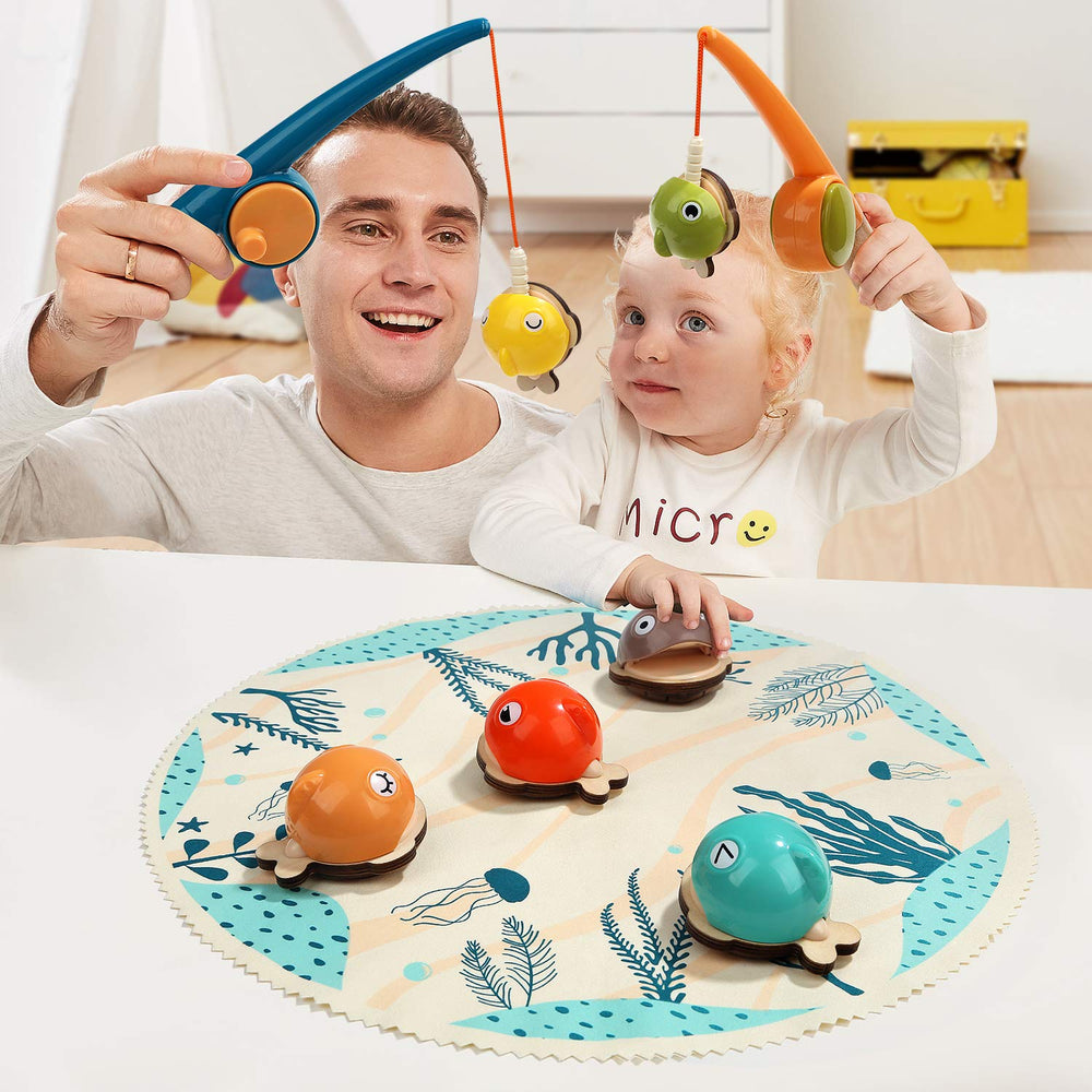 Top Bright two-player fishing setup enabling shared play