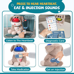 Top Bright Vet Stethoscope and syringe encourage careful handling and pretend healing