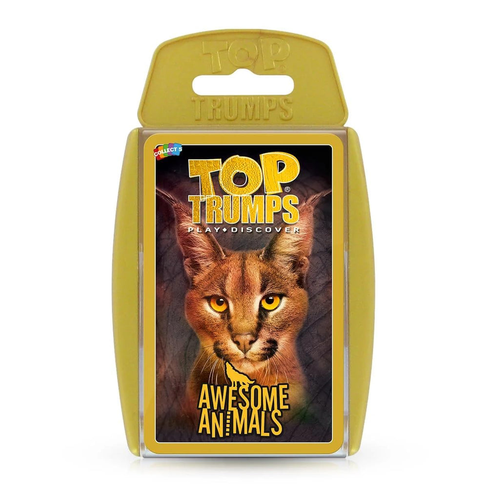 Top Trumps Awesome Animals deck cover for family game nights.