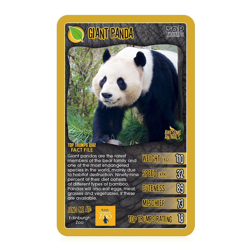 Awesome Animals fact cards reveal wildlife details for curious kids.