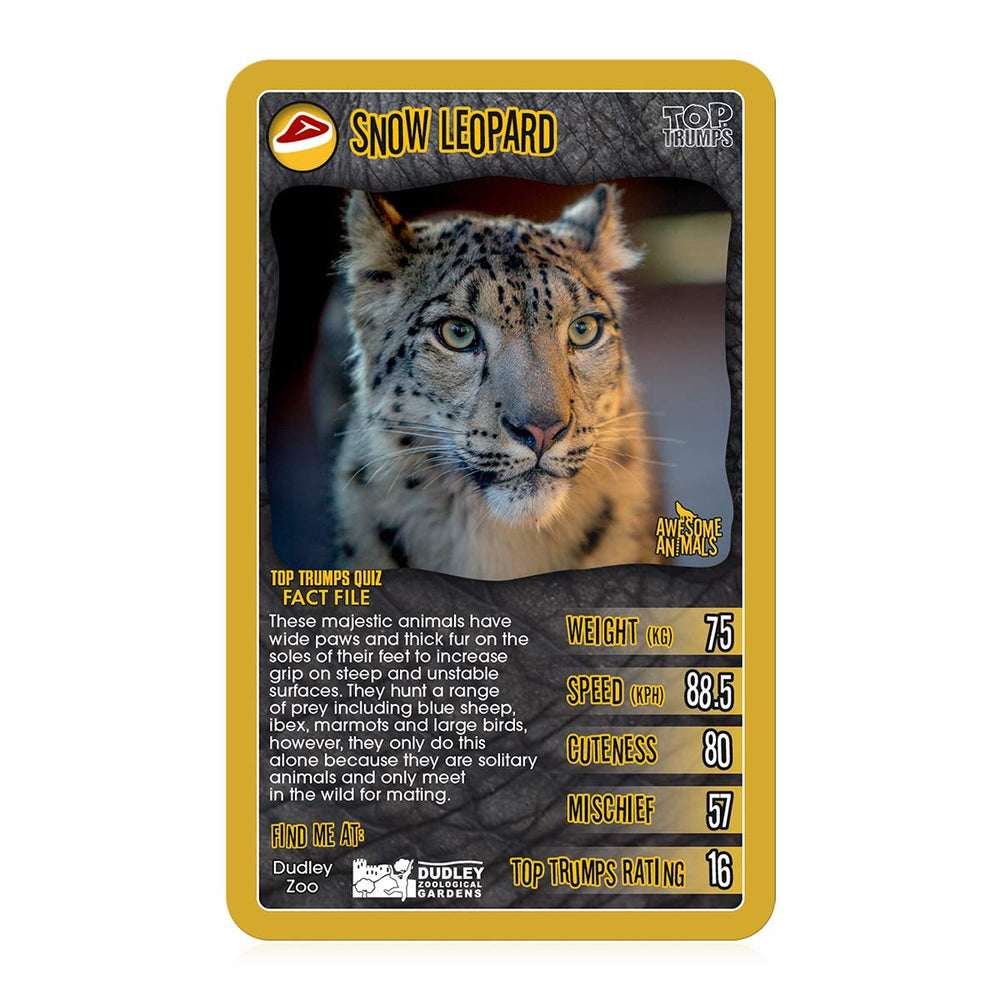 Top Trumps Awesome Animals strategy play highlights decision-making skills.