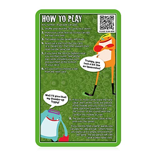 Top Trumps Dinosaurs Classics Brachiosaurus illustration emphasizes towering height