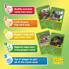 Top Trumps Dinosaurs Classics Tyrannosaurus rex killer rating showcased during play