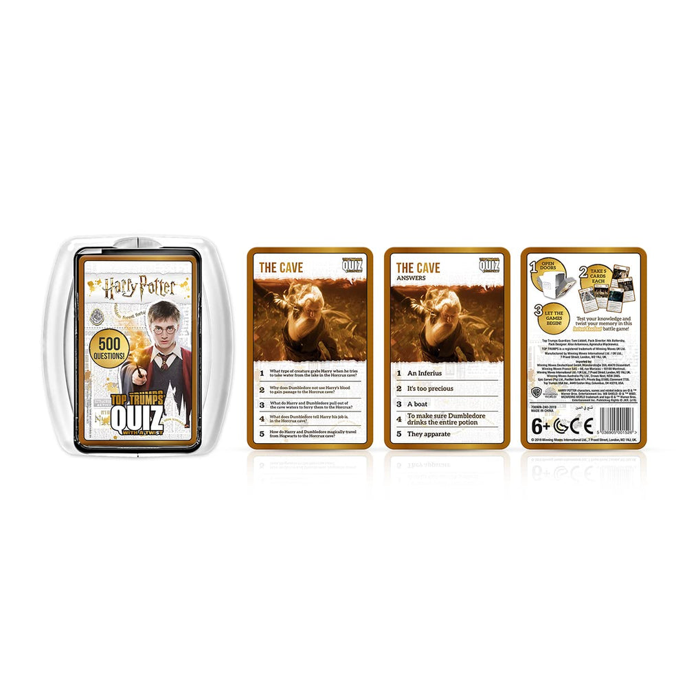 Top Trumps Harry Potter quiz compact travel case makes on-the-go game nights easy
