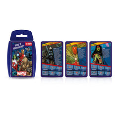 Top Trumps Marvel Universe Specials Iron Man card showcasing tech and skill.
