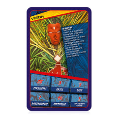 Top Trumps Marvel Universe Specials Spider-Man card highlighting witty banter and agility.