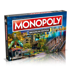 Top Trumps Monopoly Brooklyn Edition game board featuring Brooklyn landmarks for family nights