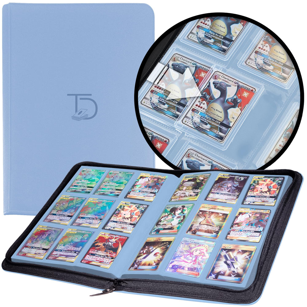 TopDeck 200 TopLoader Binder exterior blue shows durable travel-ready design